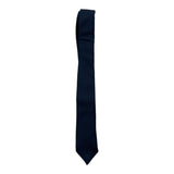 Byblos Solid Color Micro-Pattern Blue Tie For Boys