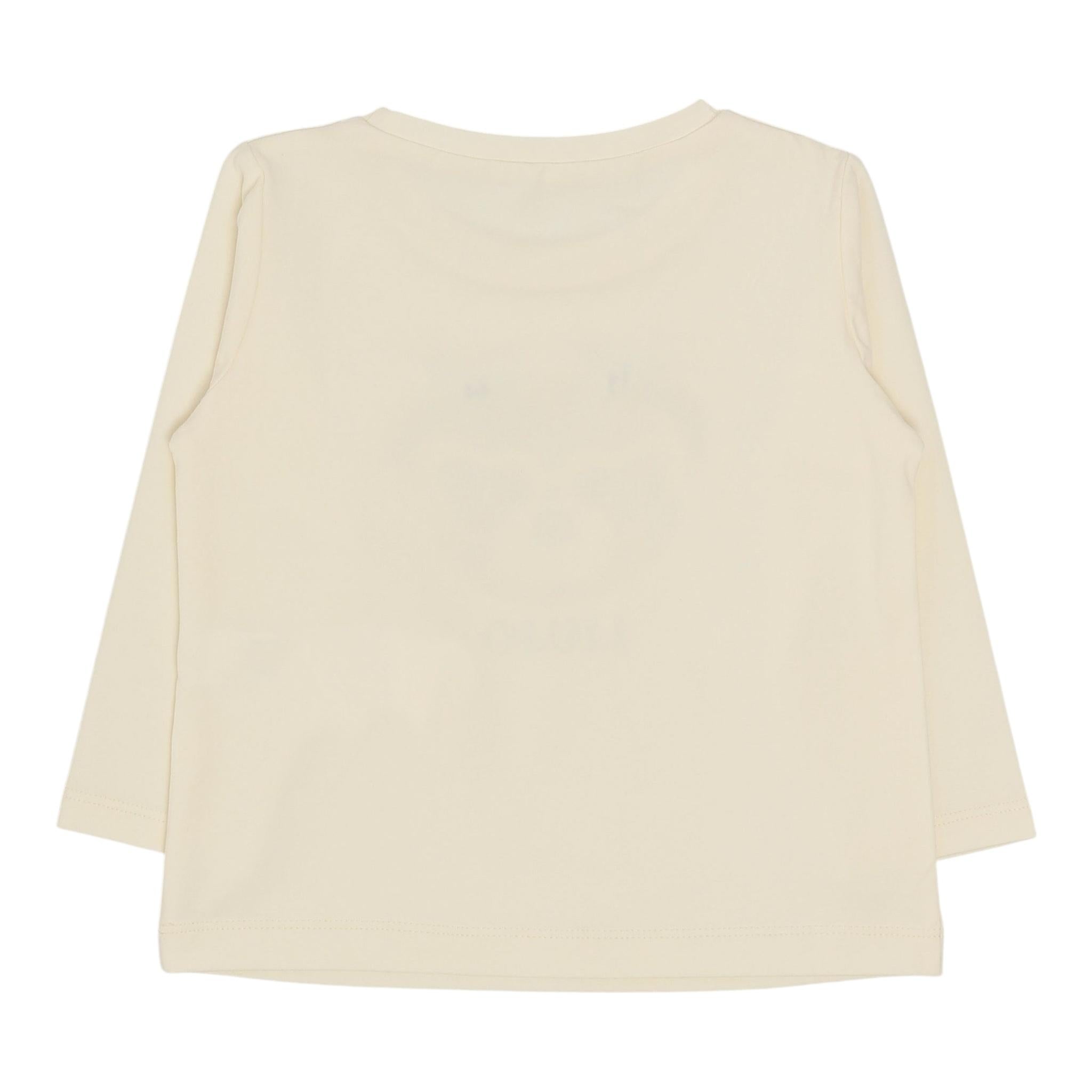 LIU JO shirt girocollo tinta unita con stampa in contrasto Panna per Bambina KF4068XX PANNA LIU JO 