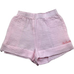 Saint Barth Short Tinta Unita con Elastico In Vita per Bambina MEAVEJR ROSA SAINT BARTH 
