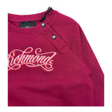 JOHN RICHMOND felpa chiusa girocollo tinta unita con stampa Bordeaux per Neonata RIA25079FE BORDEAUX JOHN RICHMOND 