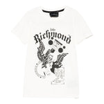 John Richmond T-Shirt Girocollo Tinta Unita con Stampa per Bambino RBP25058TS PANNA JOHN RICHMOND 