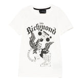 John Richmond T-Shirt Girocollo Tinta Unita con Stampa per Bambino RBP25058TS PANNA JOHN RICHMOND 