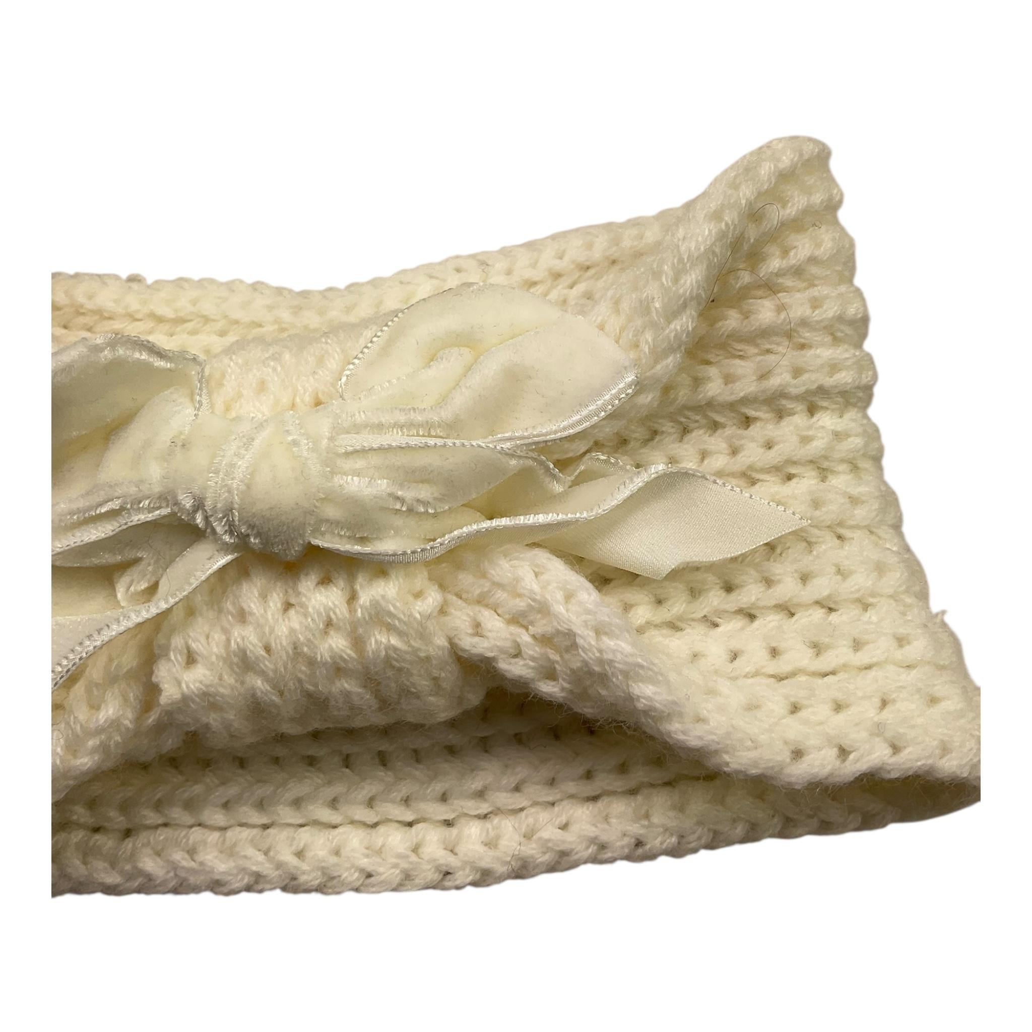 CND fascia capelli tinta unita con pon pon Panna per Bambina 738979 PANNA CND 