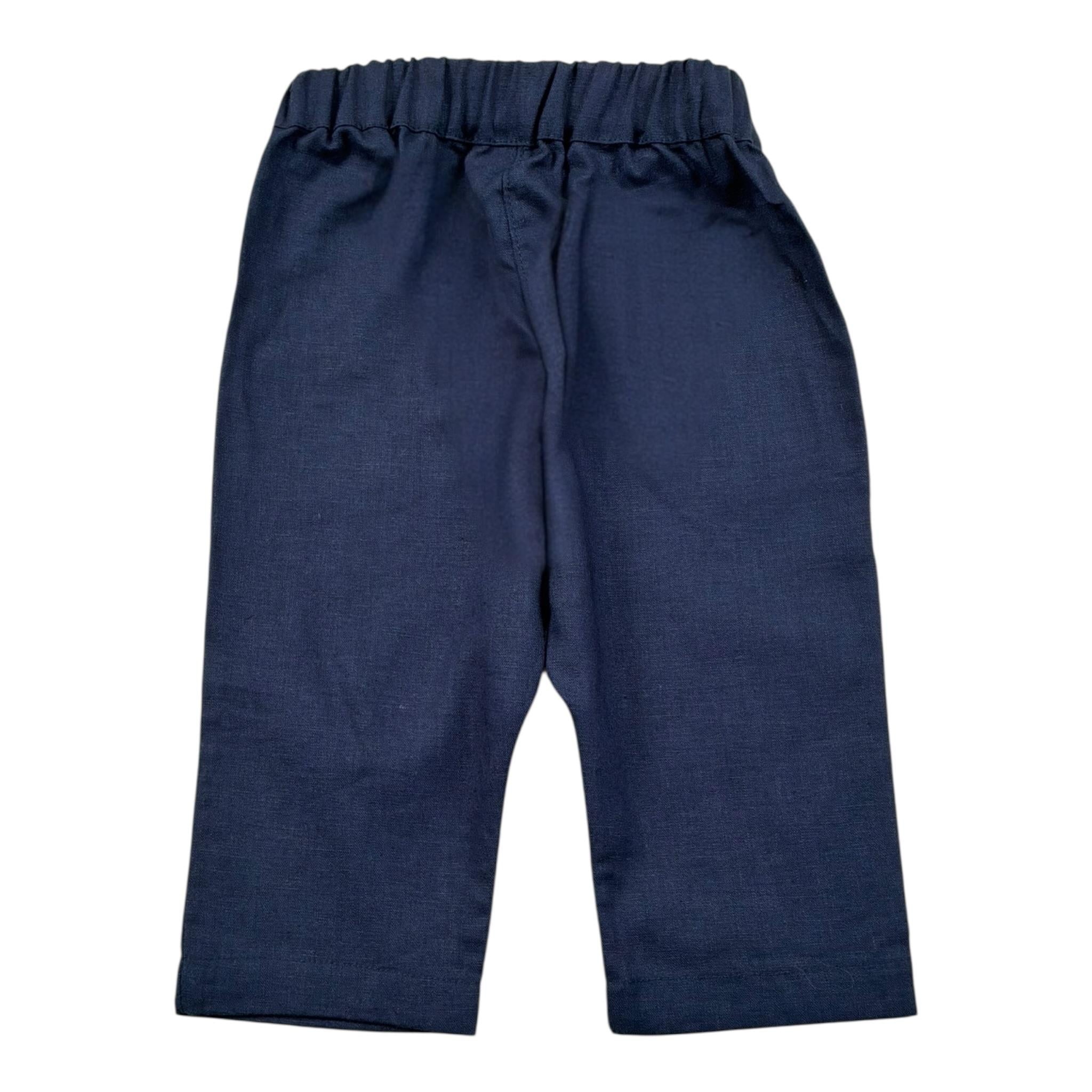 Babyvip Pantalone Tinta Unita con Elastico In Vita per Neonato T7767 BLU BABYVIP 