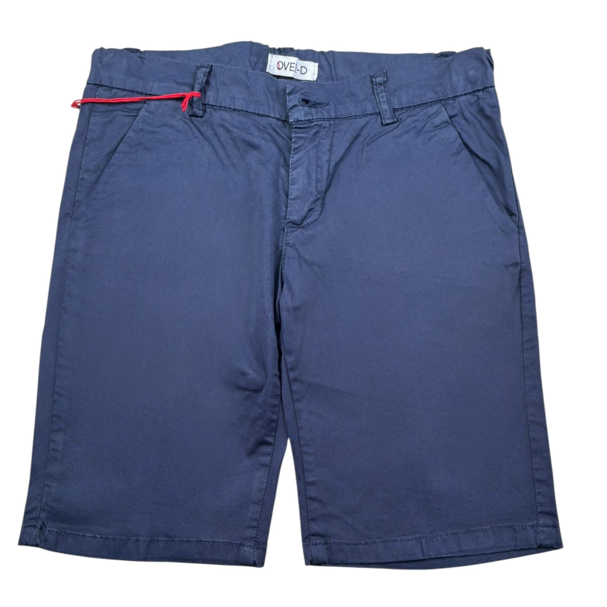 Over-D Bermuda Tinta Unita con Girovita Regolabile per Bambino OK289BR BLU OVER-D 