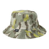 Aspesi Solid Color Hat With Military Pattern Fisherman Model Green For Children