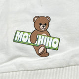 Moschino Cappello Tinta Unita con Stampa per Neonato MMY04Y BIANCO MOSCHINO 