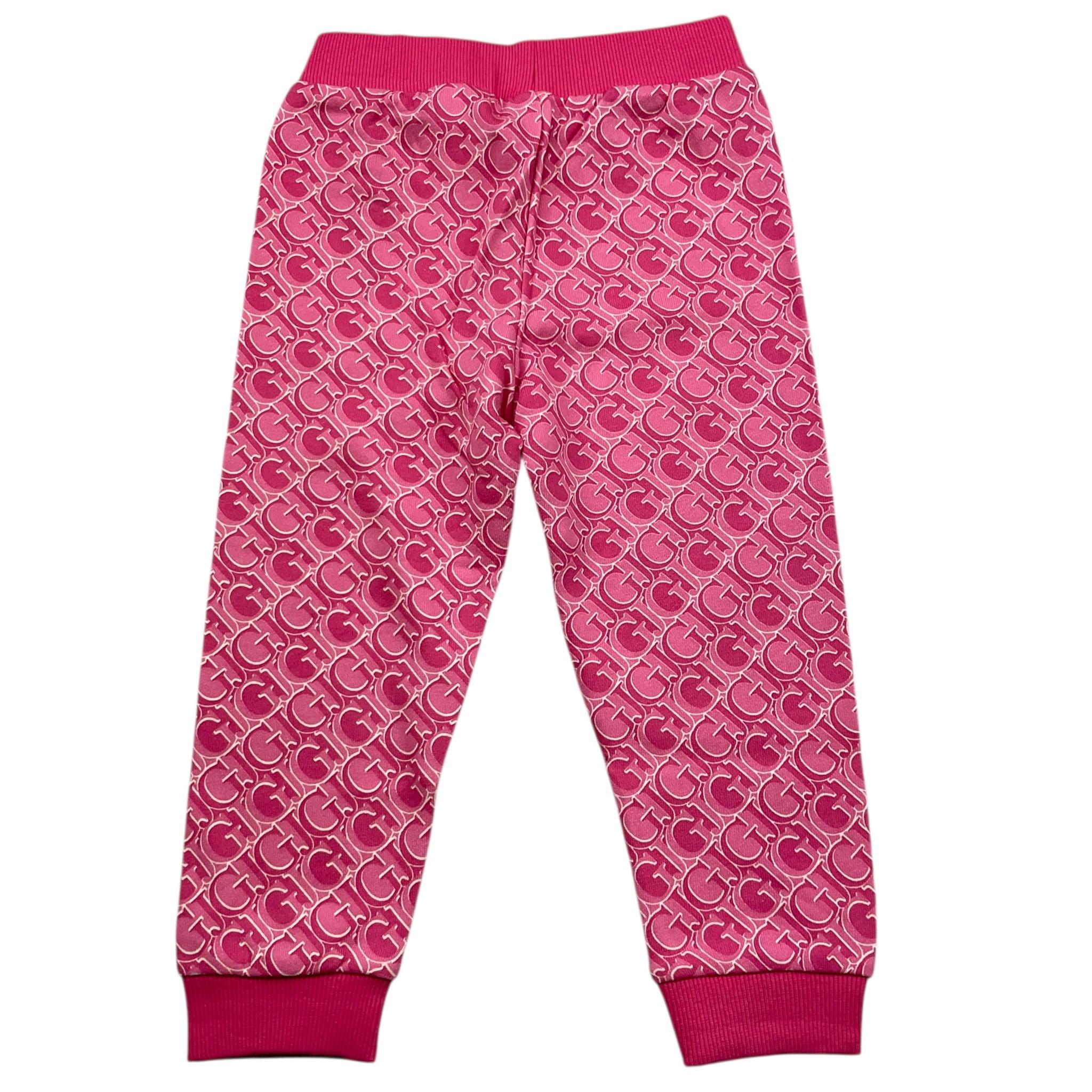 GUESS pantalone tuta tinta unita con logo Rosa per Bambina K4YQ11KA6R4 ROSA GUESS 