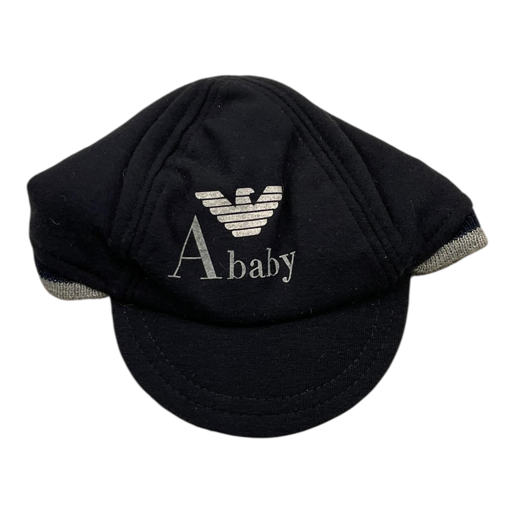 ARMANI BABY cappello tinta unita con logo Blu per Neonato GX4265W BLU ARMANI BABY 