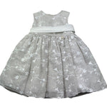 Le Bebe Abito Giromanica Cerimoniale Tinta Unia con Ricami per Neonata LBG373 BEIGE LE BEBE 