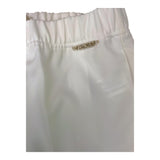 Twinset Plain Flared Trousers With Elastic Waist White For Girls