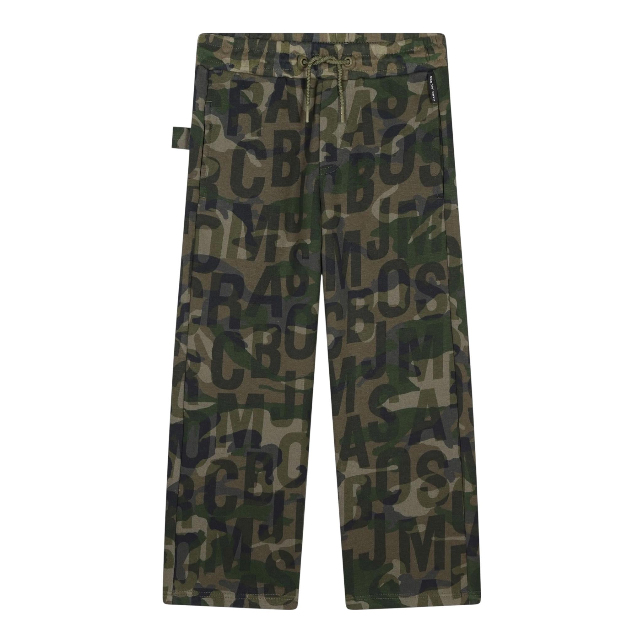 MARC JACOBS pantalone tuta stampa fantasia militare Verde per Bambino 60360 VERDE MARC JACOBS 