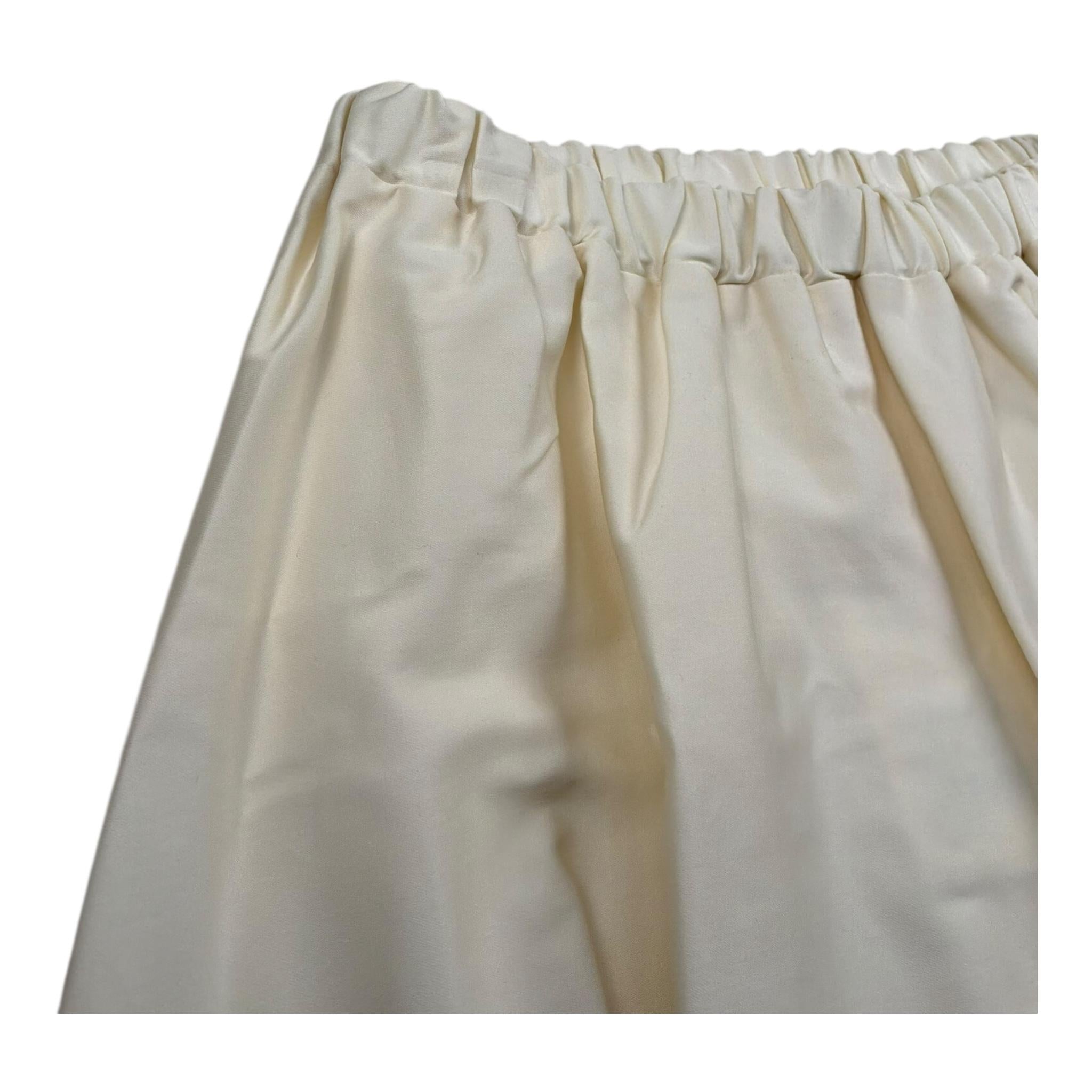 Vicolo Gonna Tinta Unita con Elastico In Vita per Bambina 3146G00273 AVORIO VICOLO 