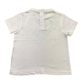 Guess T-Shirt Crew Neck Solid Color with Print White for Newborns
