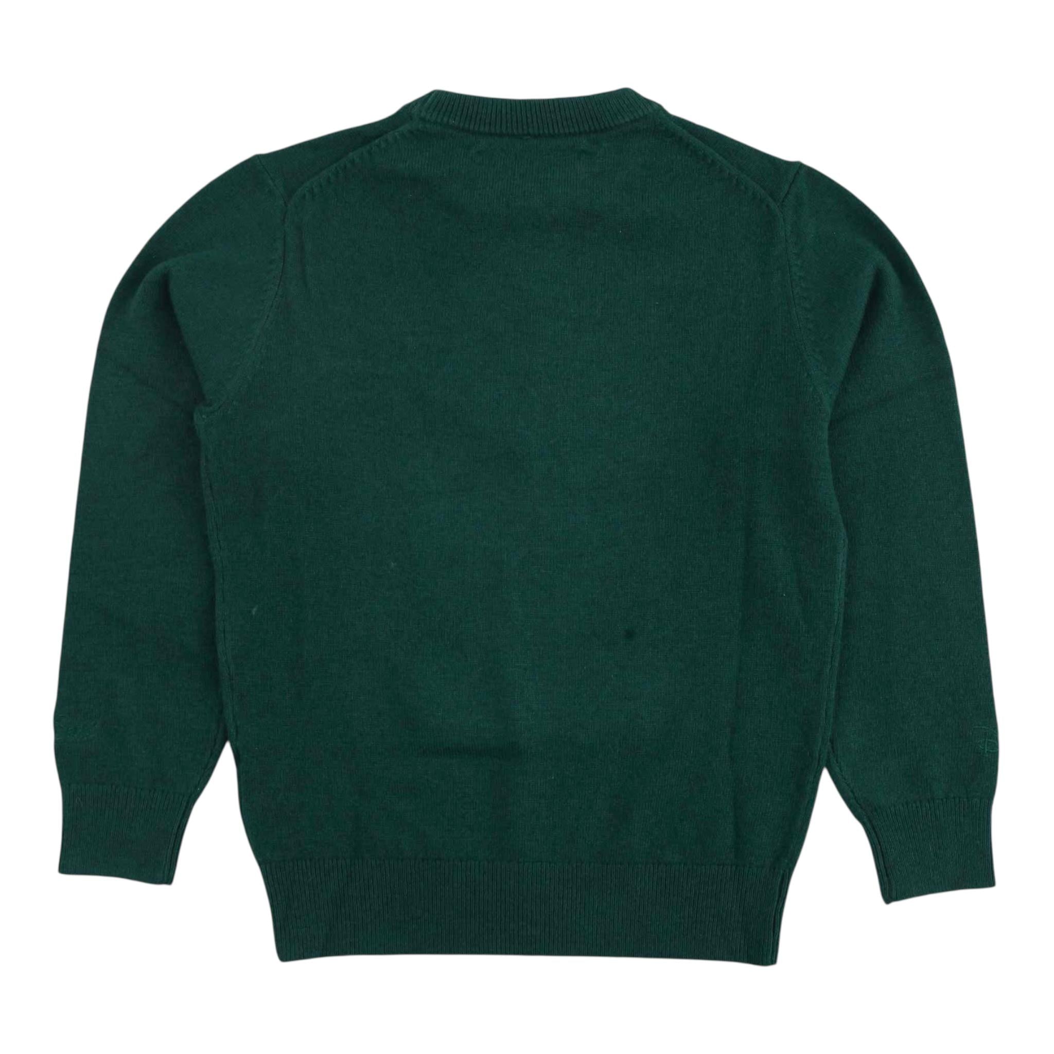 SAINT BARTH maglia girocollo tinta unita con stampa Verde per Bambino DOU000102527G VERDE SAINT BARTH 