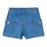 Mayoral Short Tinta Unita con Tasconi per Bambina 3207 AZZURRO MAYORAL 