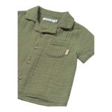Mayoral Camicia Mezza Manica Tinta Unita per Neonato 1111 VERDE MAYORAL 