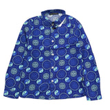 Daniele Alessandrini Plain Shirt with Blue Pattern for Boys