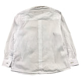 Daniele Alessandrini Long Sleeve Shirt Solid Color with Contrast Print White for Newborns