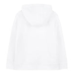 Boss Felpa Tinta Unita con Cappuccio E Stampa per Bambino J52027 BIANCO BOSS 