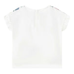 Mayoral T-Shirt Girocollo Tinta Unita con Stampa per Neonata 1048 BIANCO MAYORAL 