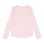 GUESS shirt girocollo tinta unita con stampa Rosa per Neonata K4YI06KAPO0XX ROSA GUESS 