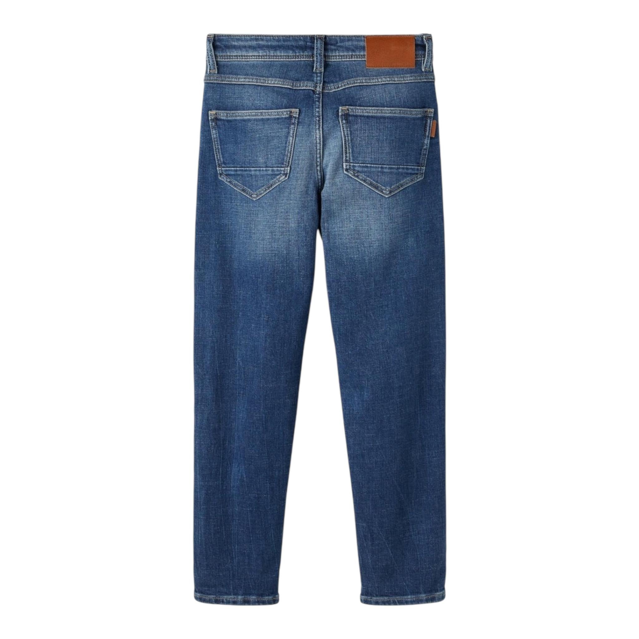 NAME IT jeans tinta unita con girovita regolabile Blu per Bambino 13204596 BLU NAME IT 