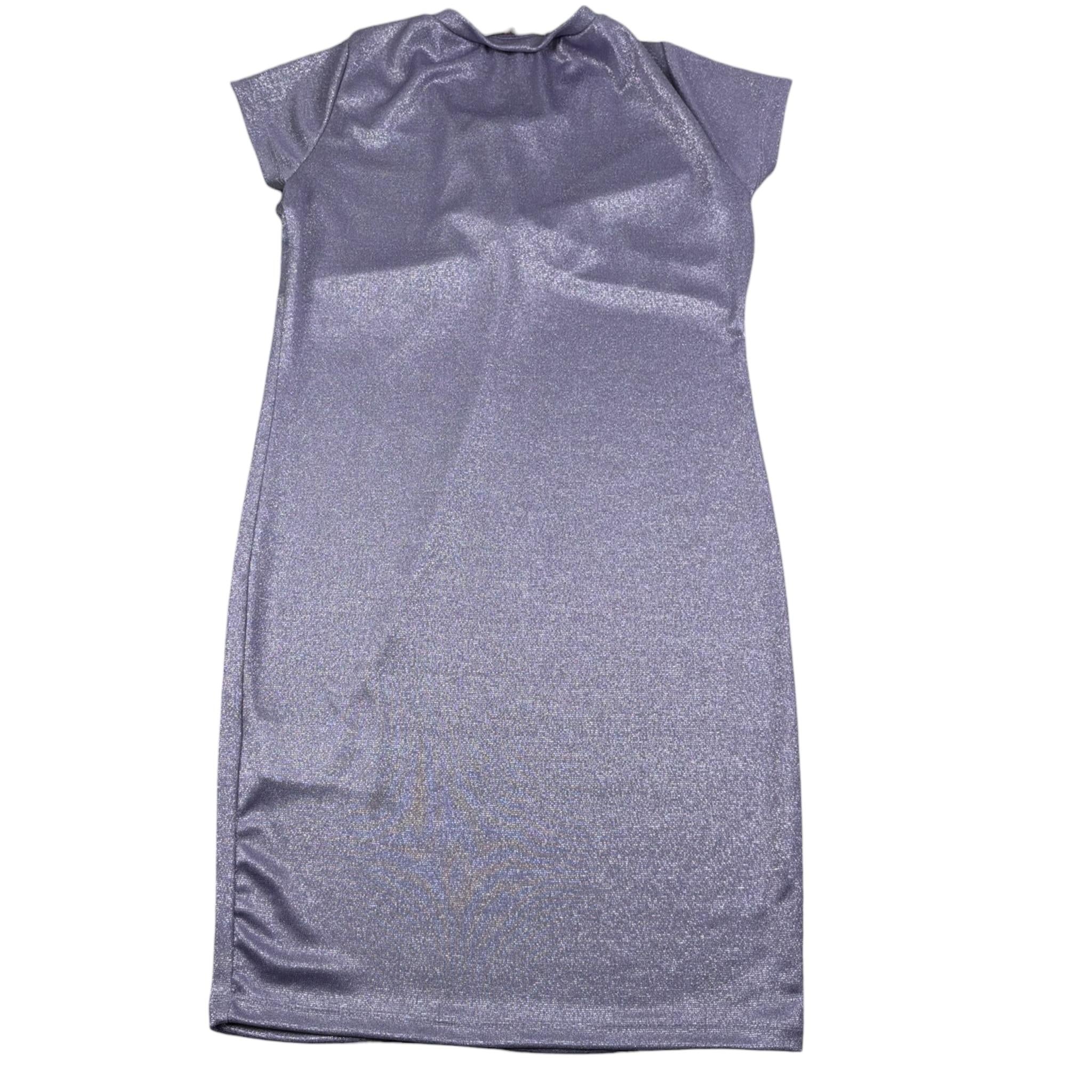 Meilisa Bai Abito tinta unita Mezza Manica Viola per Bambina FL6472 VIOLA MEILISA BAI 