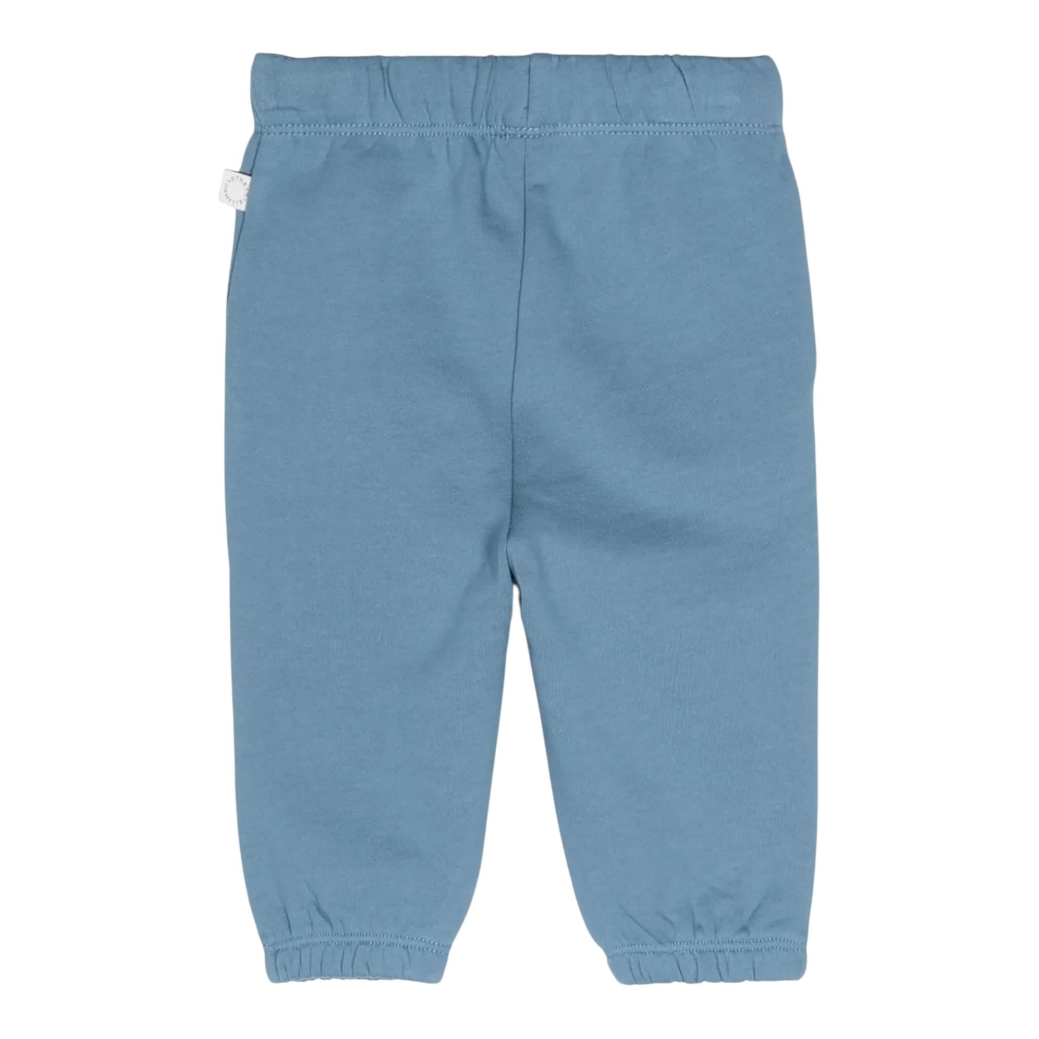 STELLA McCARTNEY pantalone tuta tinta unita con stampe in contrasto Blu per Neonato TV6520X BLU STELLA McCARTNEY 