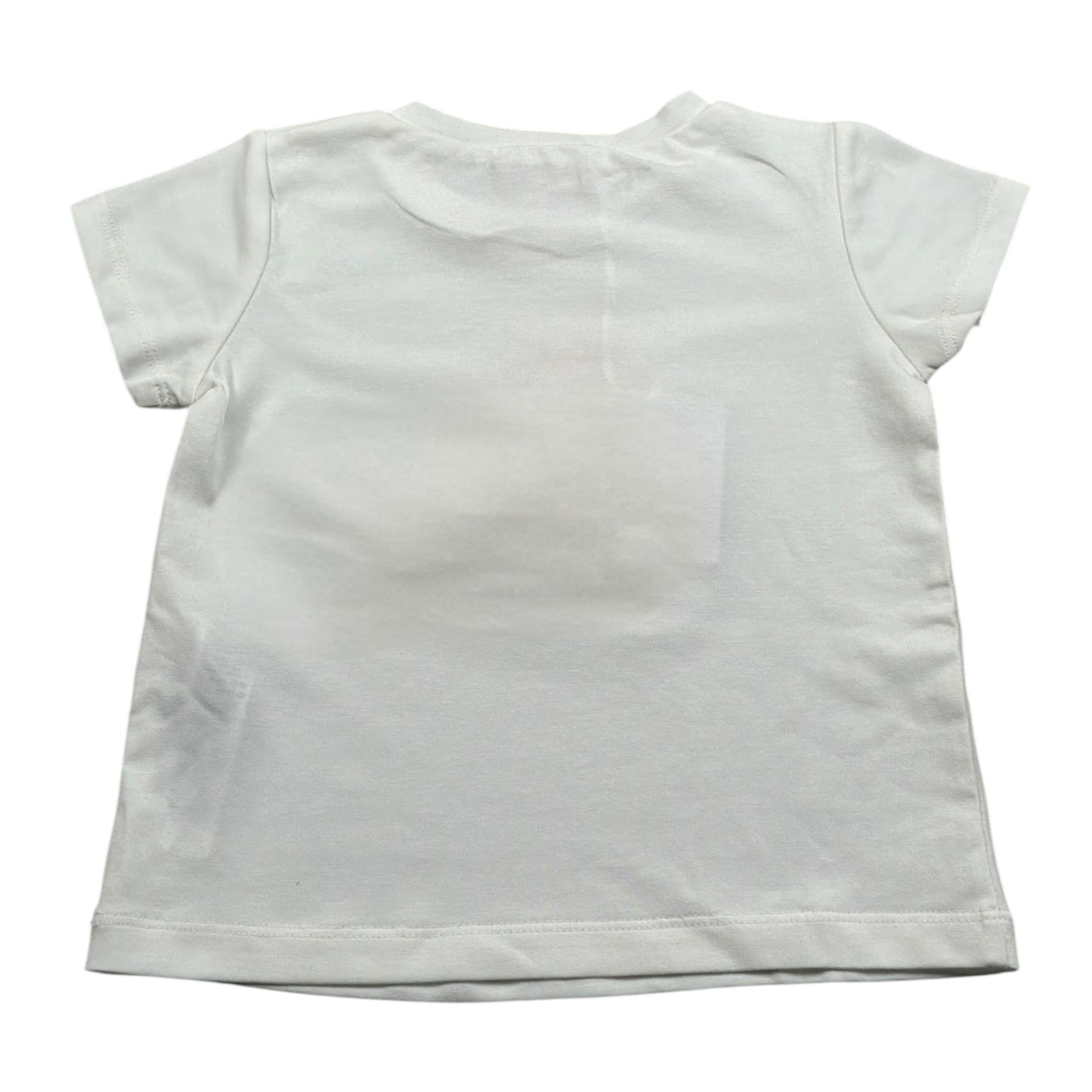 Liu Jo Tshirt Girocollo tinta unita con Stampa Bianco per Neonata KA4011 BIANCO LIU JO 