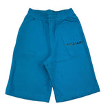 Balmain Bermuda In Solid Color Tracksuit With Elastic Waist Turquoise For Boys
