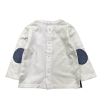MINI BIRBA shirt girocollo tinta unita con stampa Bianco per Neonato 99540 BIANCO MINI BIRBA 
