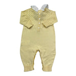 Le Bebe Tutina Manica Lunga Tinta Unita con Trafori per Neonata LBG6247 GIALLO LE BEBE 