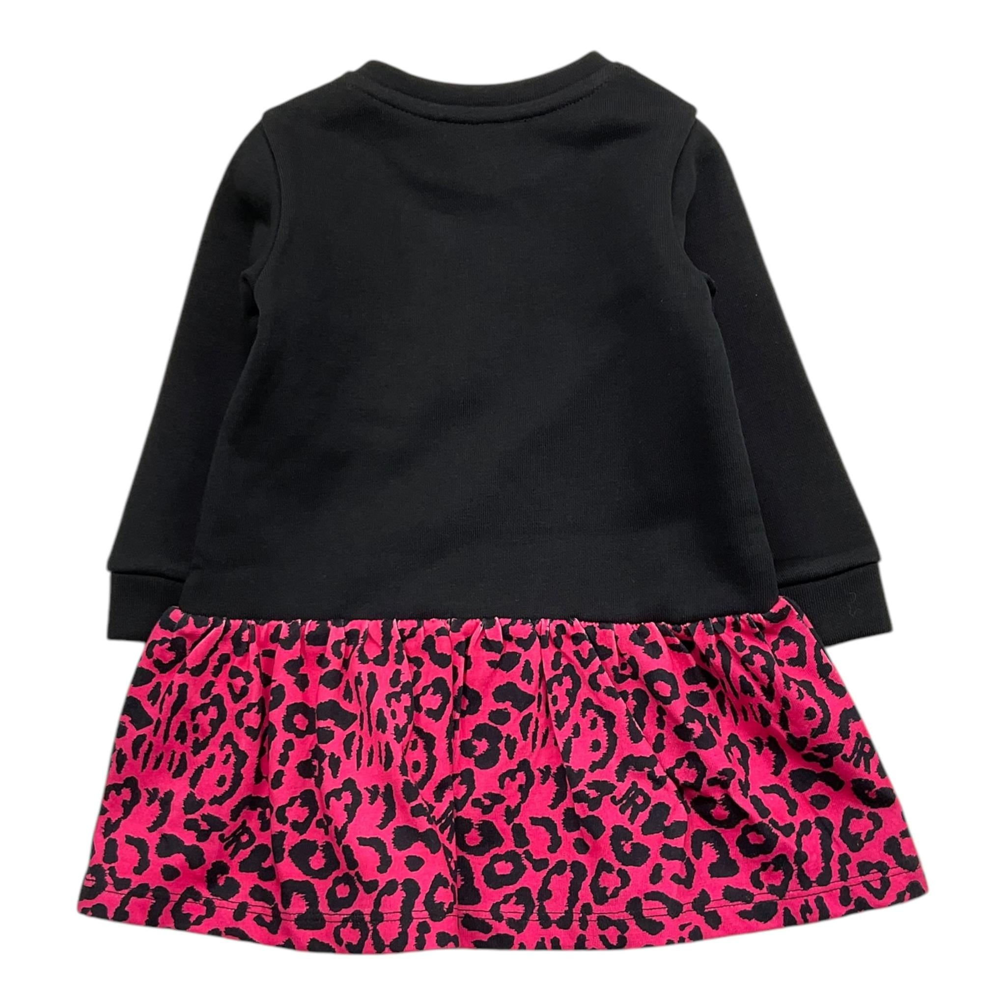 JOHN RICHMOND set abito-coulotte fantasia maculata Nero per Neonata RIA25120VE NERO JOHN RICHMOND 