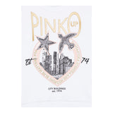 PINKO felpa girocollo tinta unita con stampa Bianco per Bambina F4PIJGSW218X BIANCO PINKO 