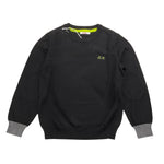 SUN68 maglia girocollo tinta unita con logo e toppe Nero per Bambino K44327X NERO SUN68 