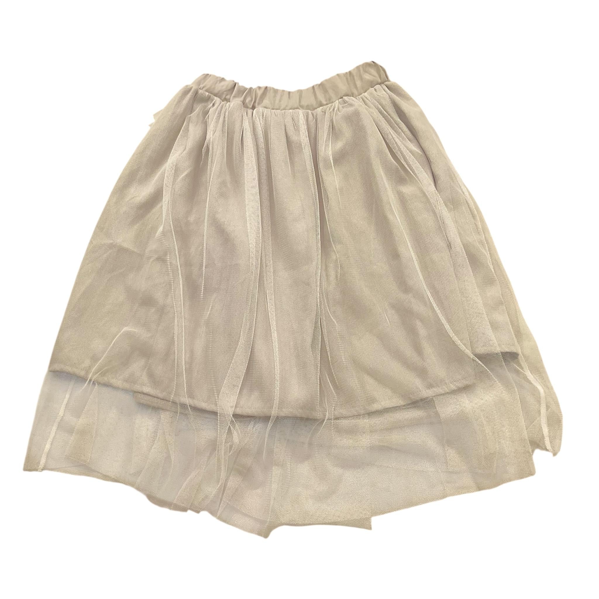 Magil Gonna Tinta Unita con Tulle per Bambina ZM24003 SABBIA MAGIL 