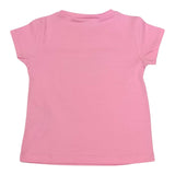 Liu Jo T-Shirt Girocollo Tinta Unita con Brillantini per Bambina KA5021JX ROSA LIU JO 