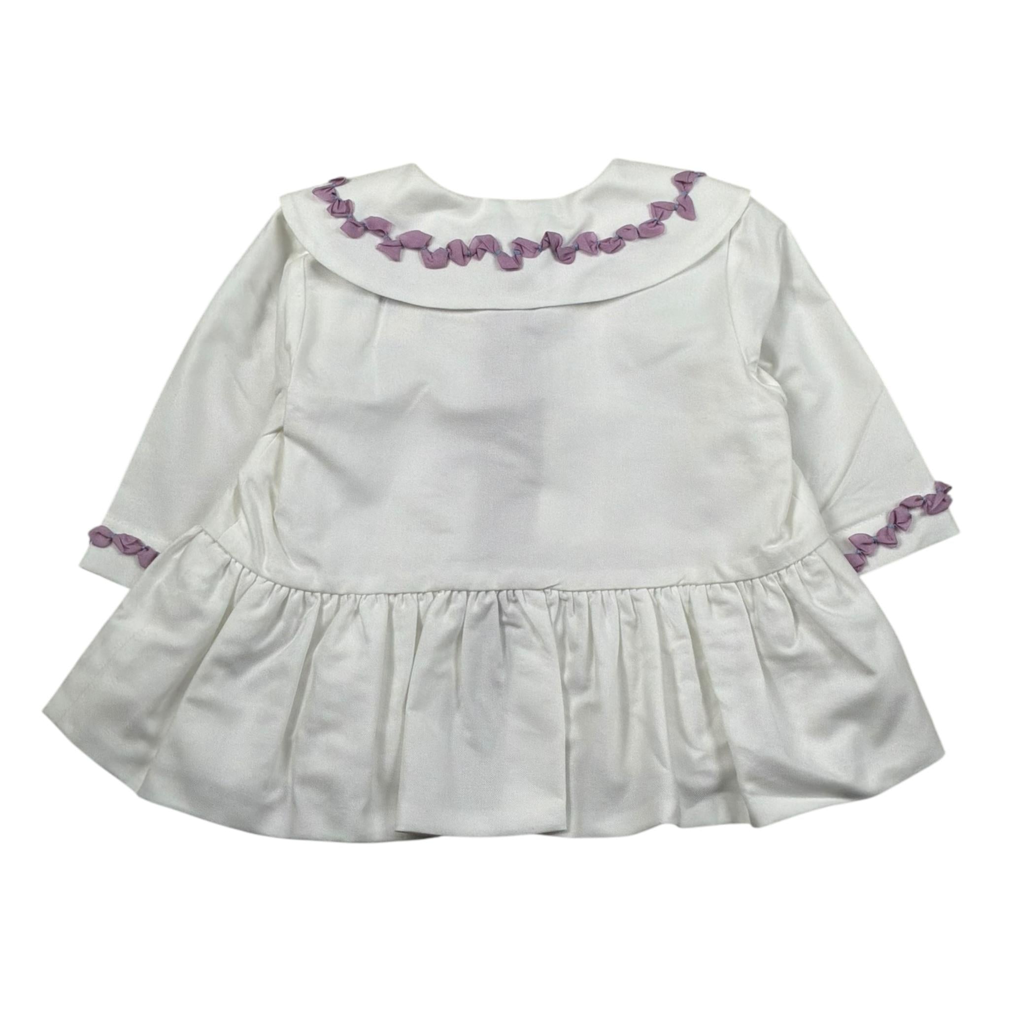 Ilfarobimbi Giacca tinta unita con Profili In Contrasto Bianco per Bambina IFB40714 BIANCO ILFAROBIMBI 