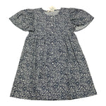 Babe & Tess Abito Mezza Manica Tinta Unita con Fantasia per Bambina 01518050 BLU BABE & TESS 