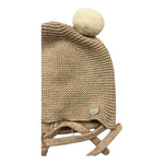 PAZ RODRIGUEZ cappello tinta unita cn pon pon Beige per Neonato 040121187 BEIGE PAZ RODRIGUEZ 