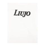 LIU JO shirt girocollo tinta unita con stampa Bianco per Bambina GF4158XX BIANCO LIU JO 