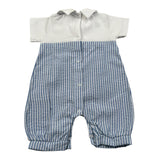 Coccode Pagliaccetto Mezza Manica con Finta Salopette per Neonato C55154 BLU COCCODE 