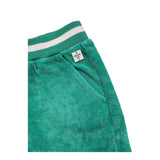 Carre'Ment Beau Bermuda Solid Color In Aqua Green Sponge For Boys