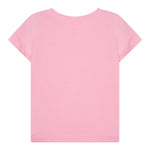 Guess T-Shirt Girocollo Tinta Unita con Stampa per Neonata K5GI14K6YW4N ROSA GUESS 