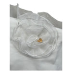 Le Bebe Coperta Tinta Unita con Tulle per Neonata LBG5597 BIANCO LE BEBE 