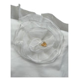 Le Bebe Coperta Tinta Unita con Tulle per Neonata LBG5597 BIANCO LE BEBE 