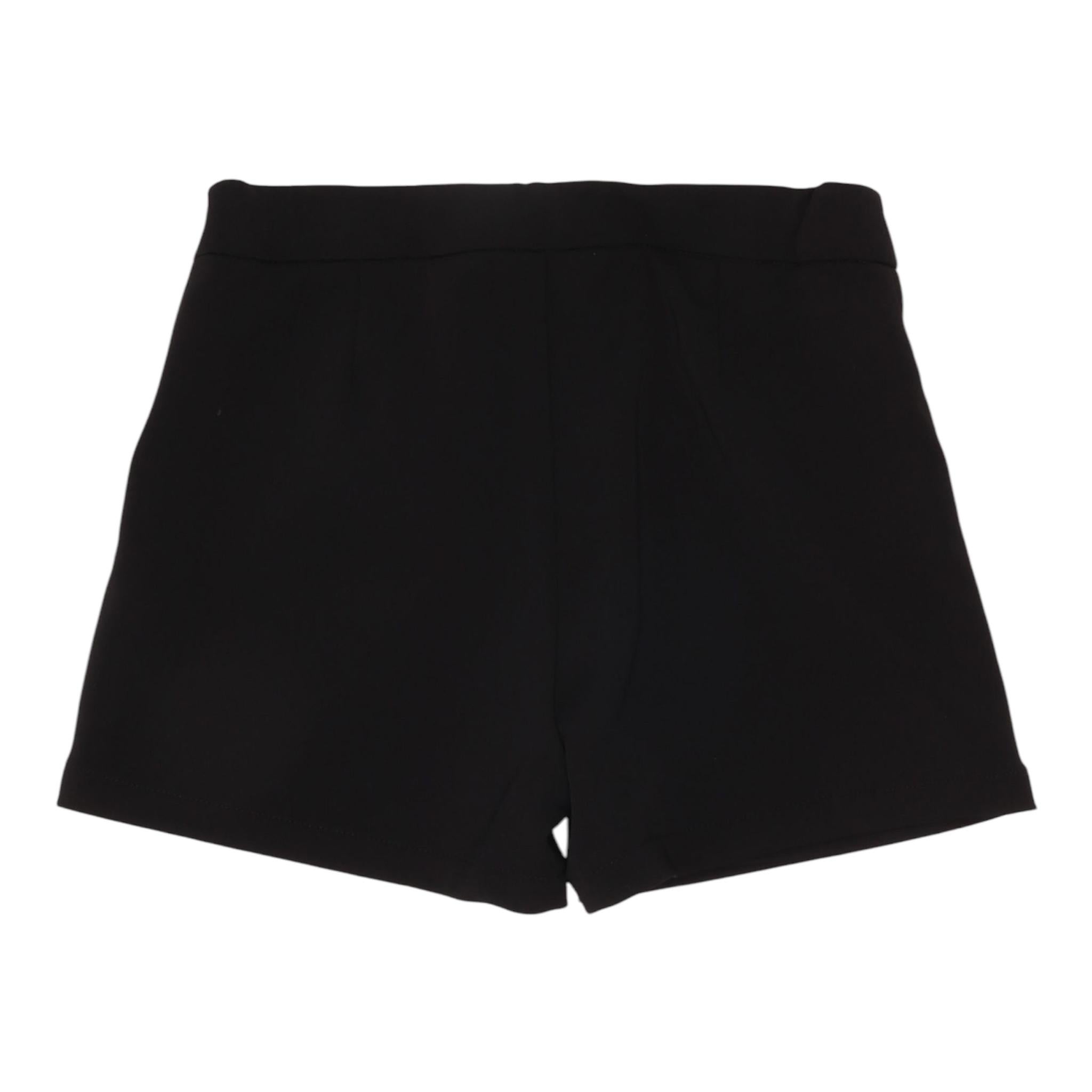 MOSCHINO short tinta unita con bottoni in contrasto Nero per Bambina HDQ01I NERO MOSCHINO 