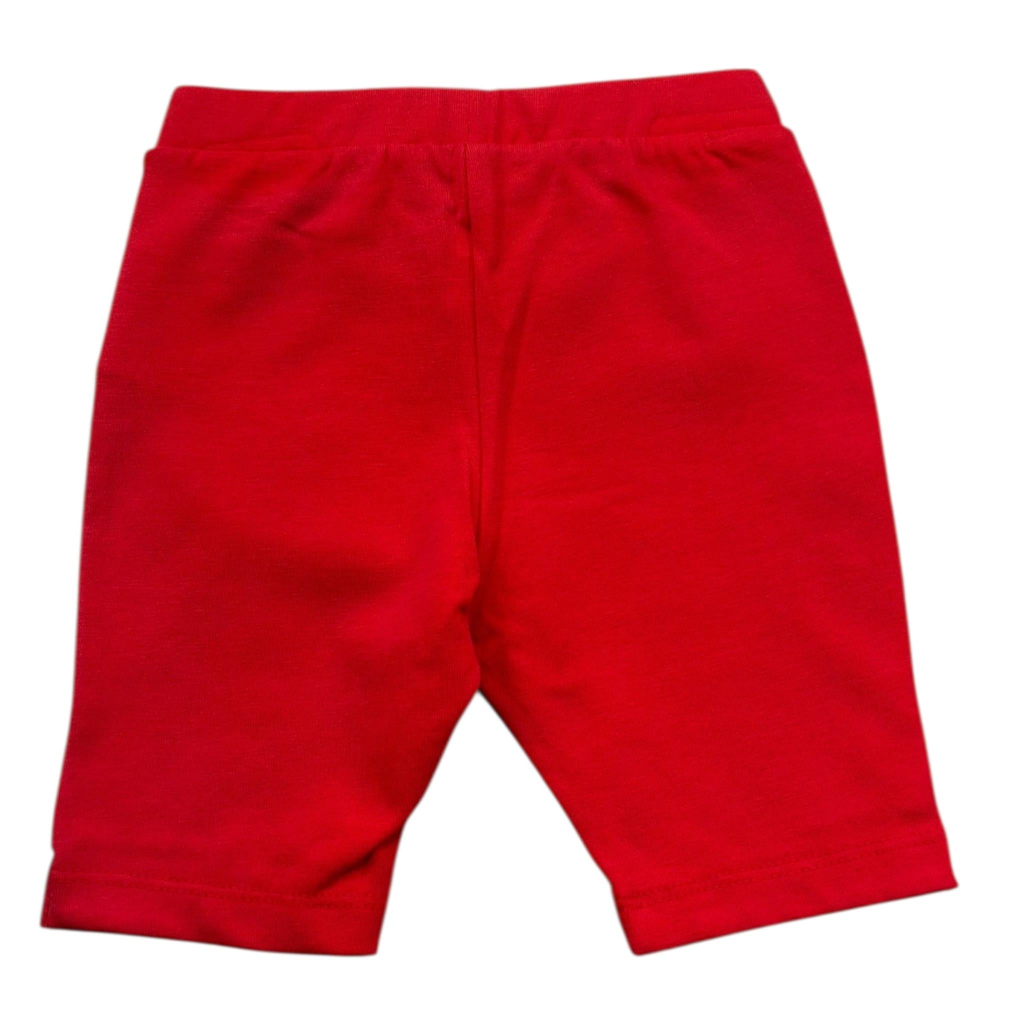 Moschino Leggins Tinta Unita con Logo per Neonata MDP03J ROSSO MOSCHINO 