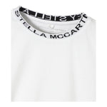 Stella Mccartney T-Shirt Tinta Unita con Profili In Contrasto per Bambino TV8P71 BIANCO STELLA McCARTNEY 